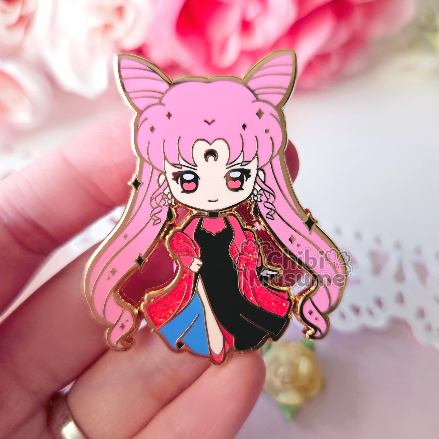 Evil Lady Enamel Pin