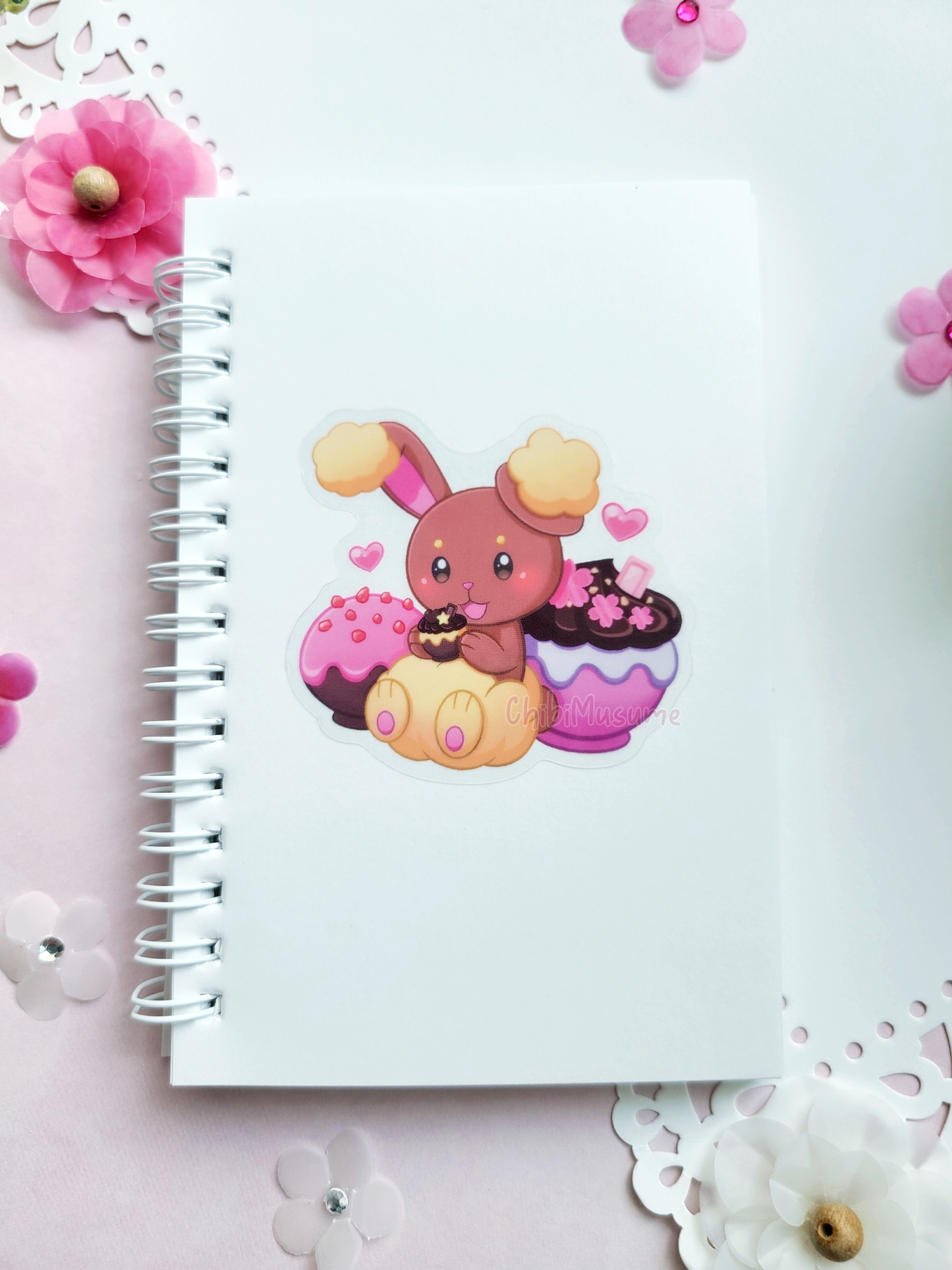 Yellow/Pink Bunny #427 Sticker