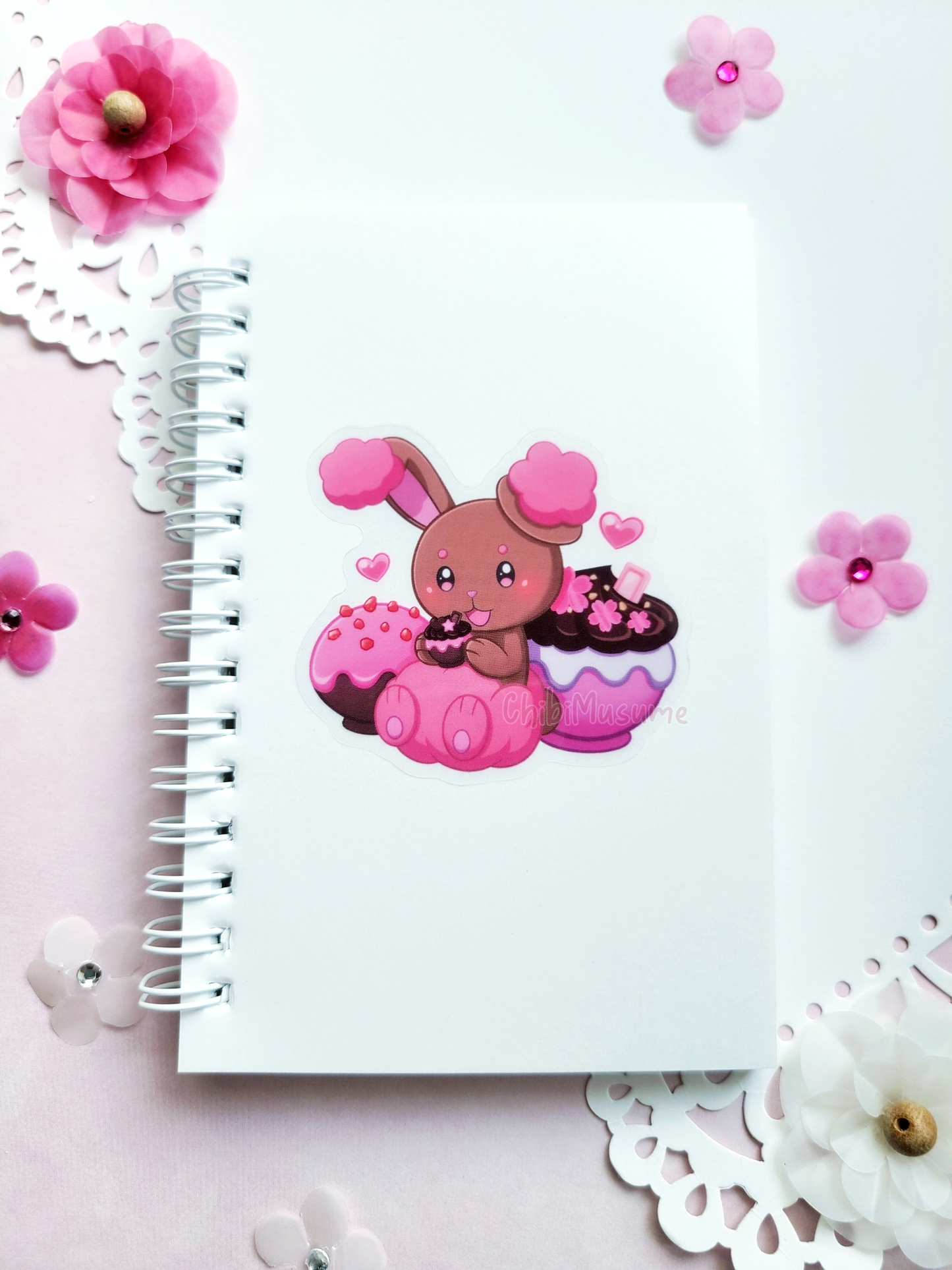 Yellow/Pink Bunny #427 Sticker