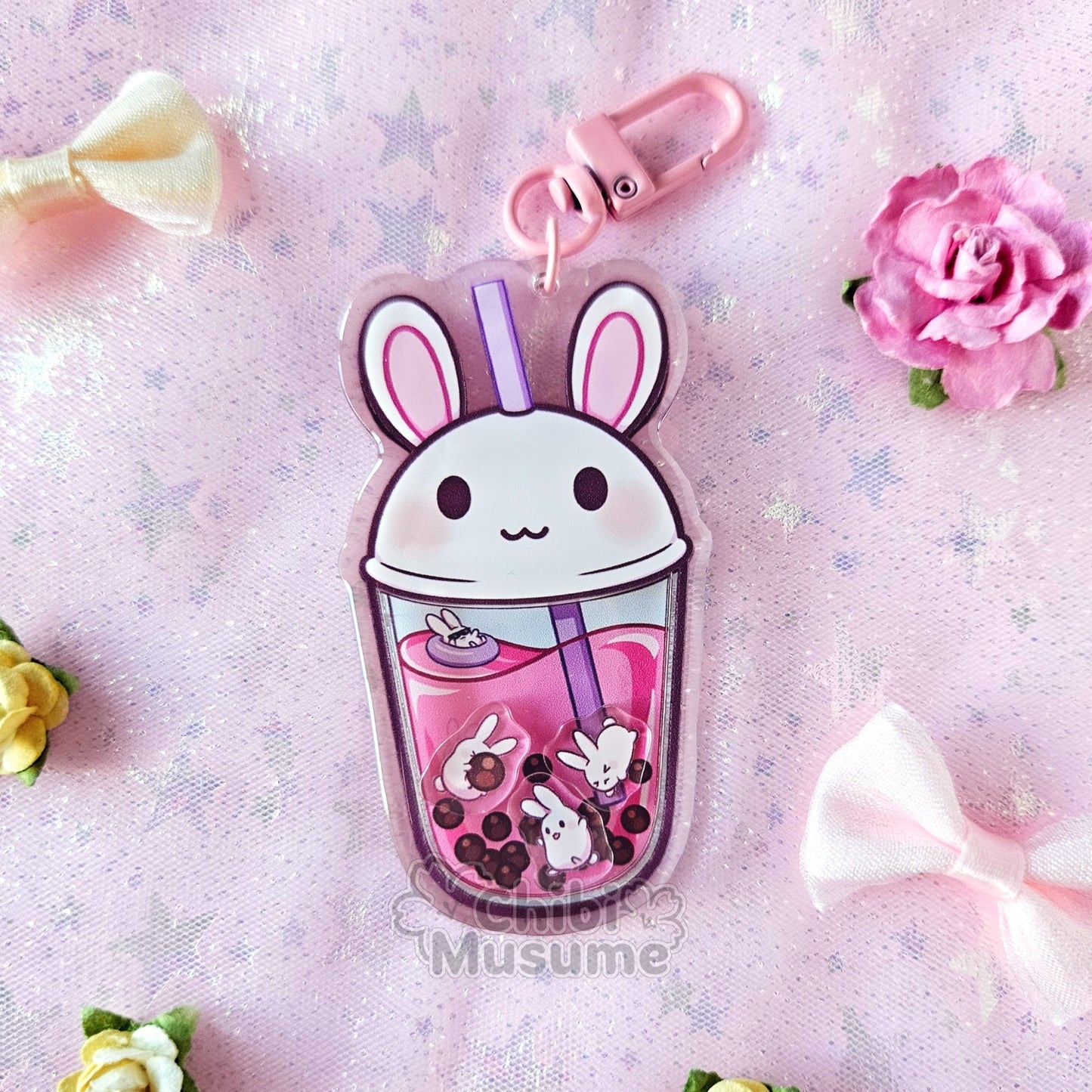 Bunny Bubble Tea Shaker Charm