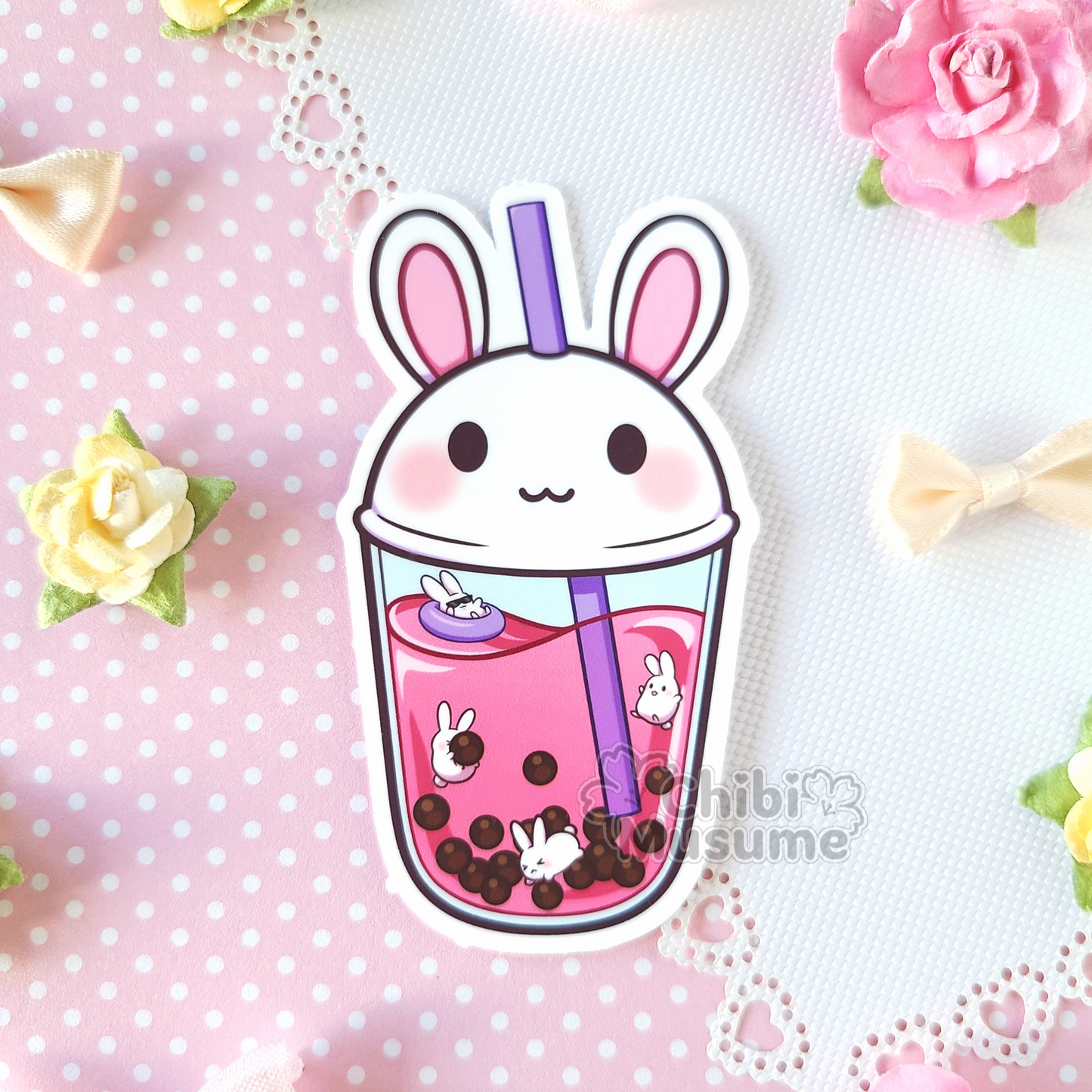 Bubble Tea Animal Stickers