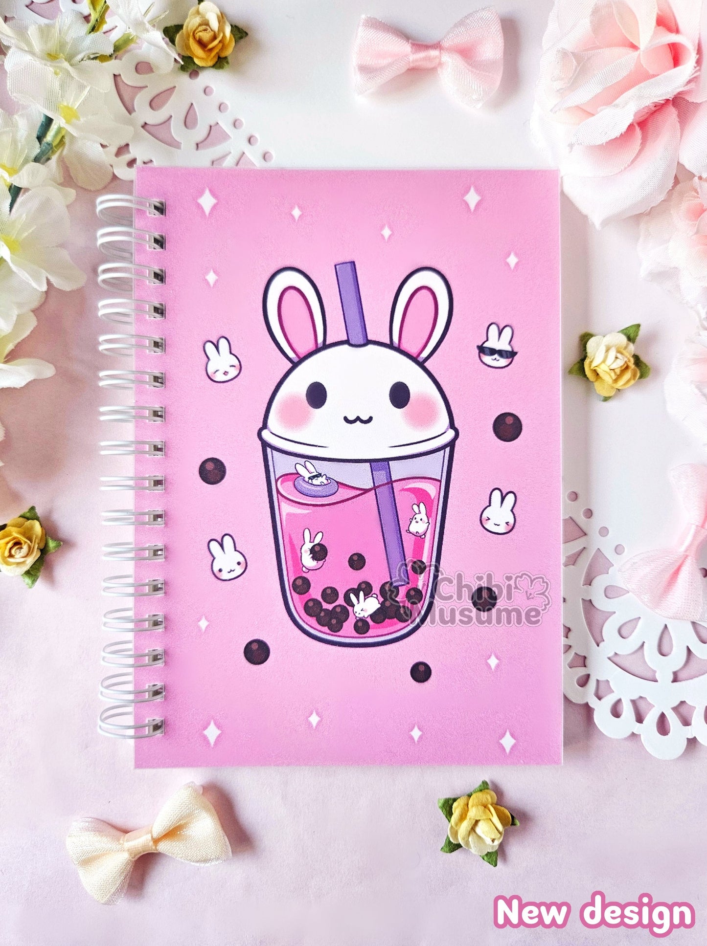 Bubble Tea Bunny Boba Reusable Sticker Book