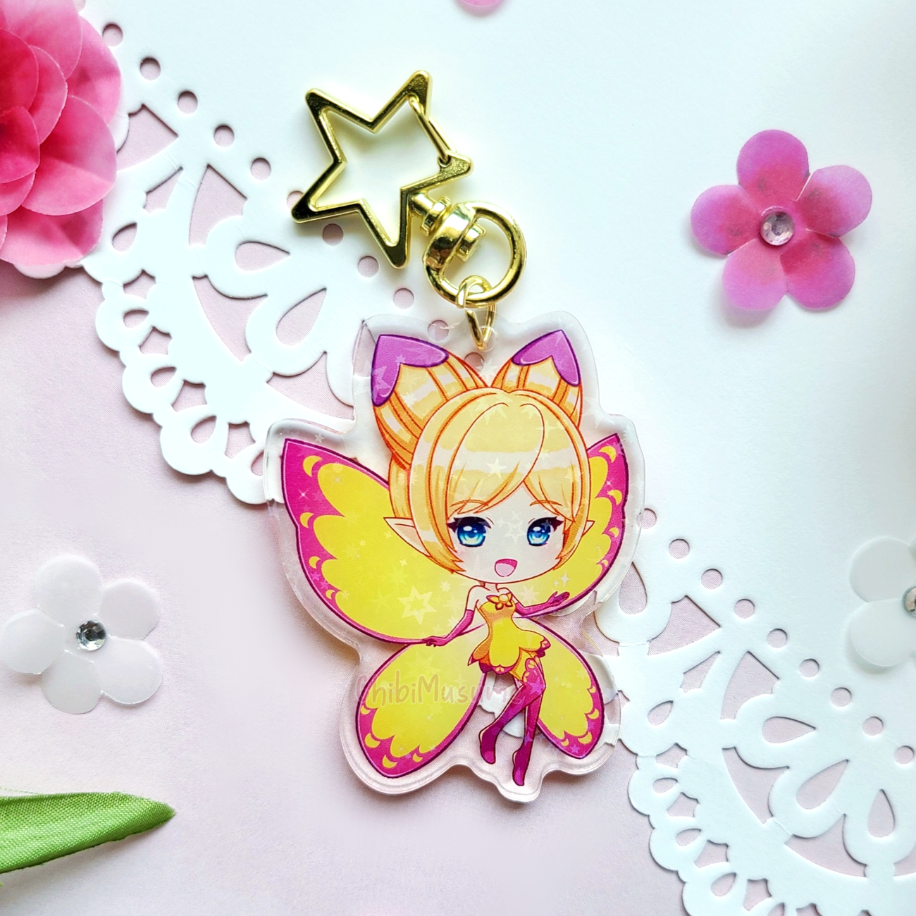 Eos & Selene Acrylic Charm