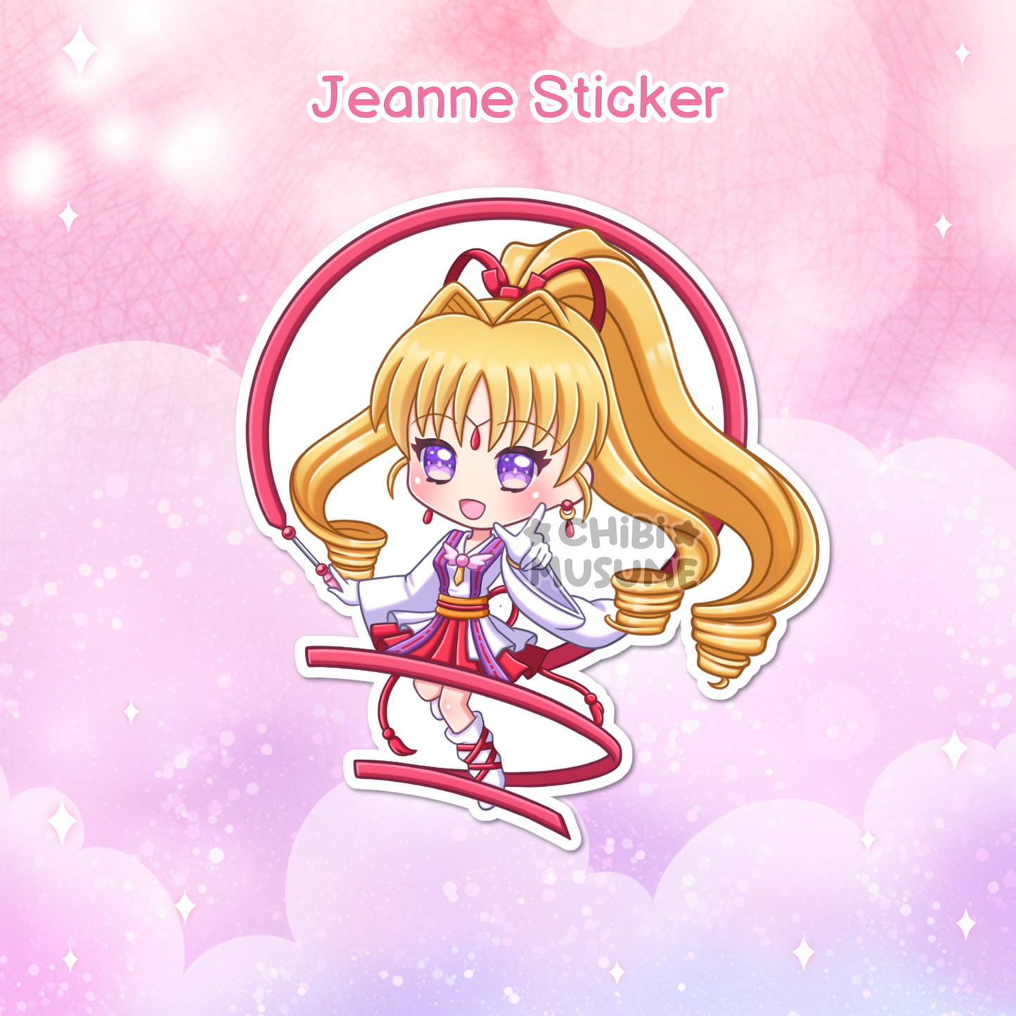 Jeanne Holographic Sticker