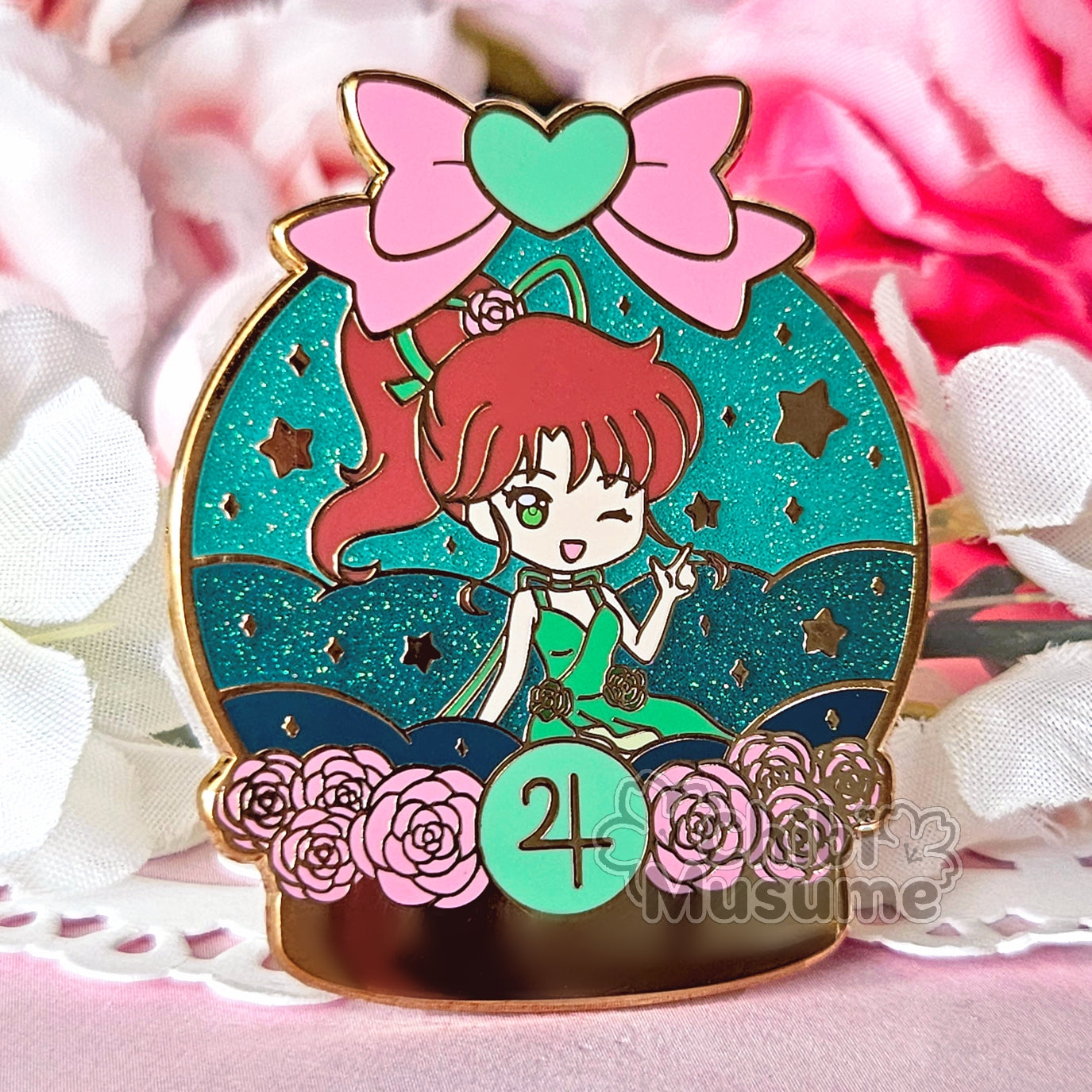 Jupiter Princess Snow Globe Enamel Pin