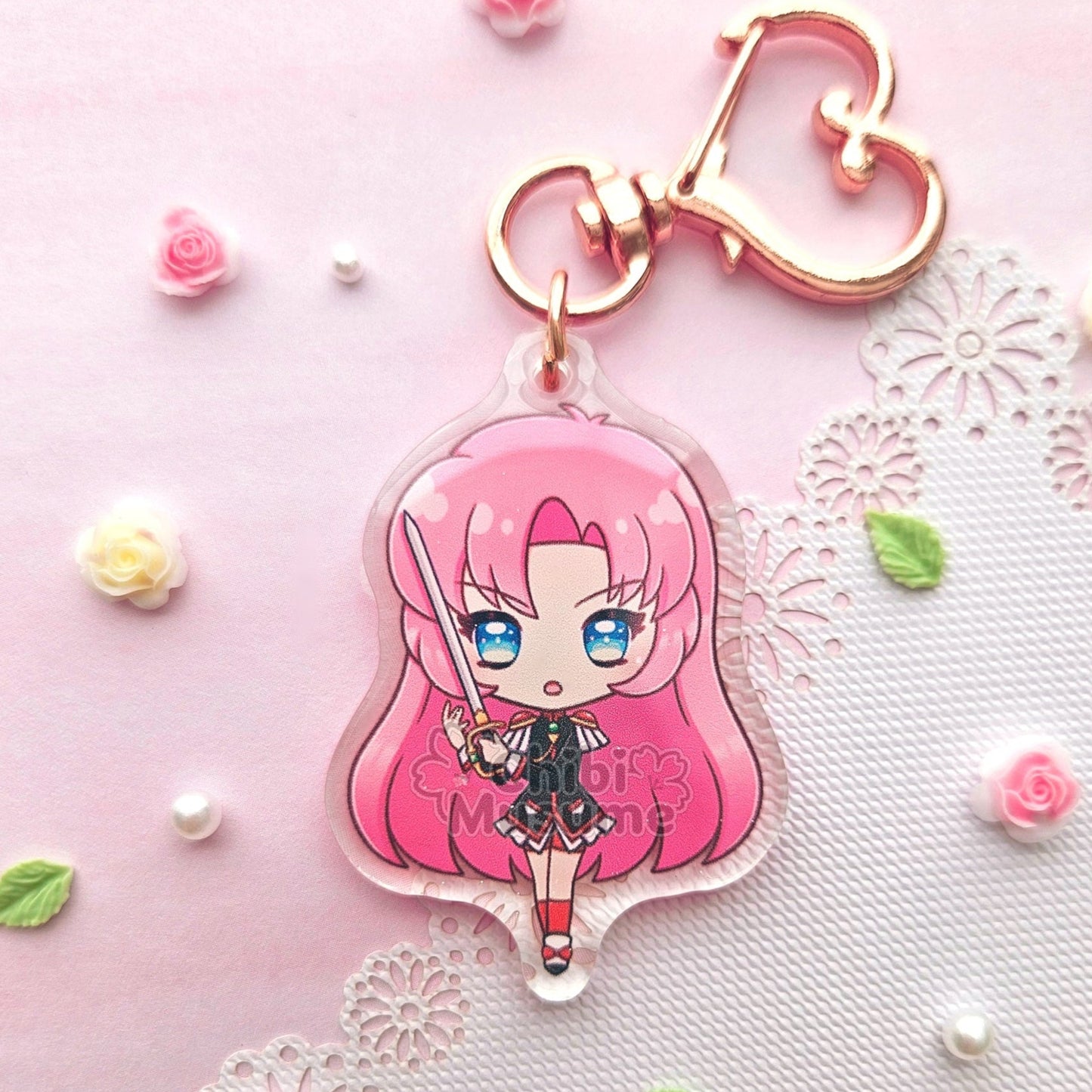Magical Maiden Duelist Acrylic Charm