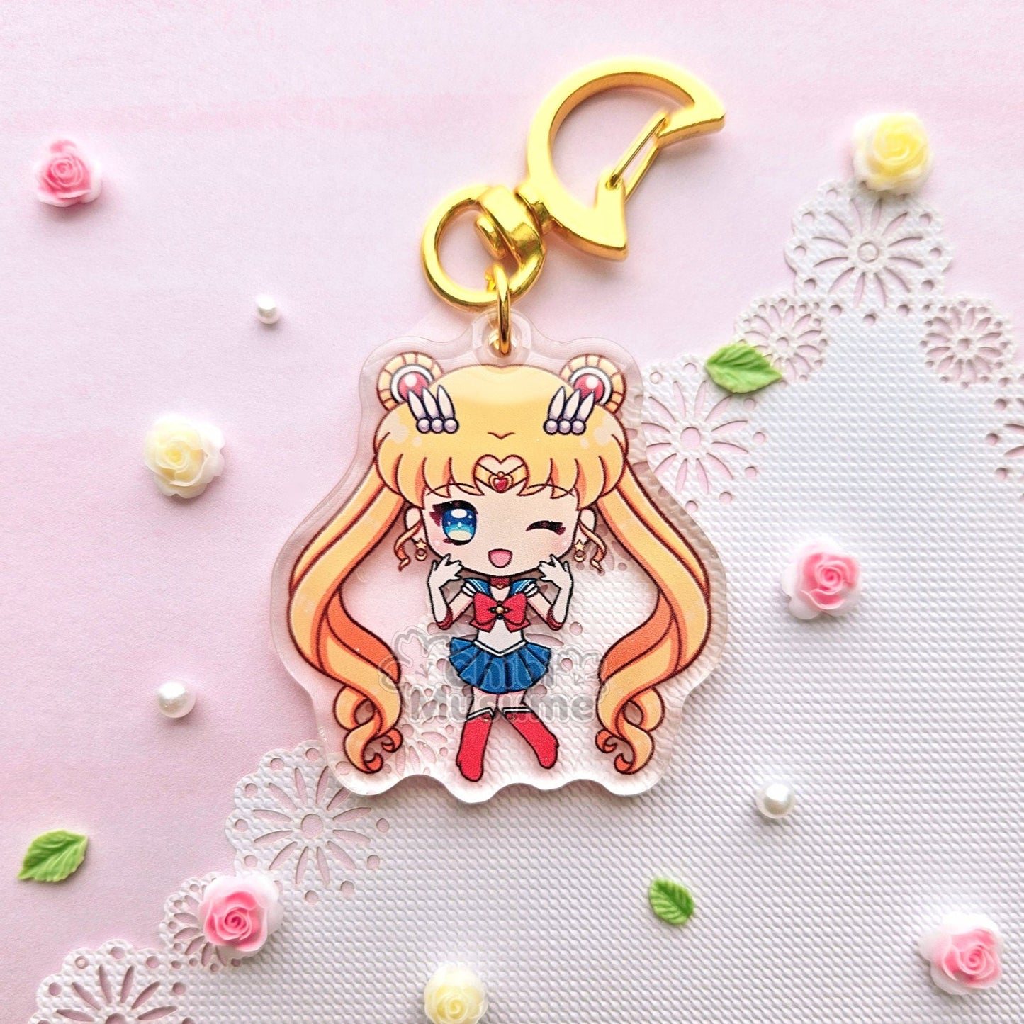 Magical Maiden Moon Acrylic Charm