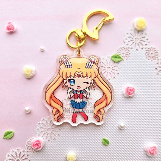 Magical Maiden Moon Acrylic Charm