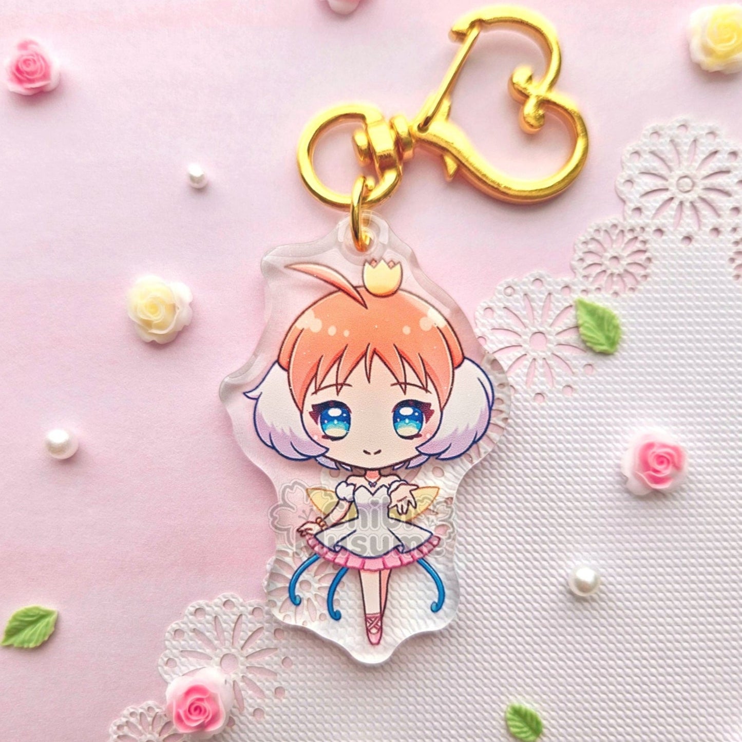 Magical Maiden Swan Acrylic Charm
