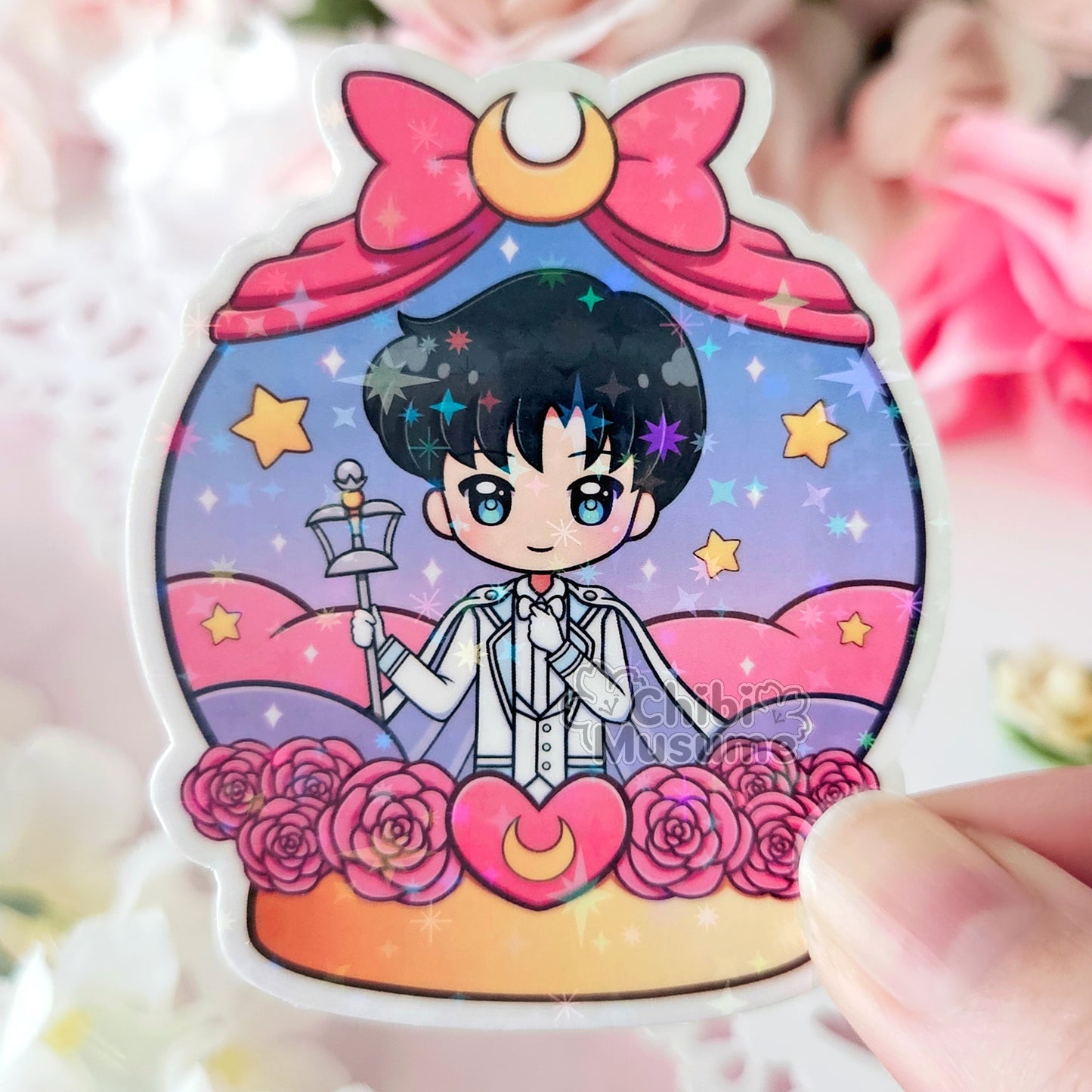 King Snow Globe Sticker