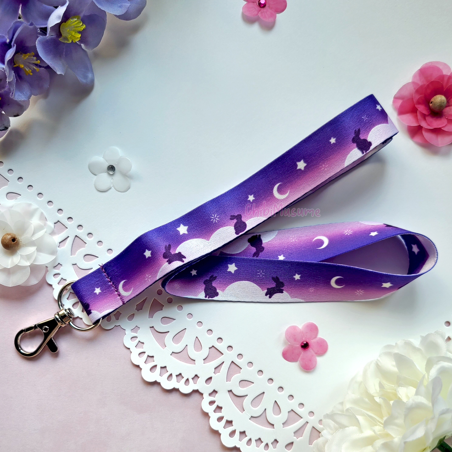 Starry Bunny Lanyard