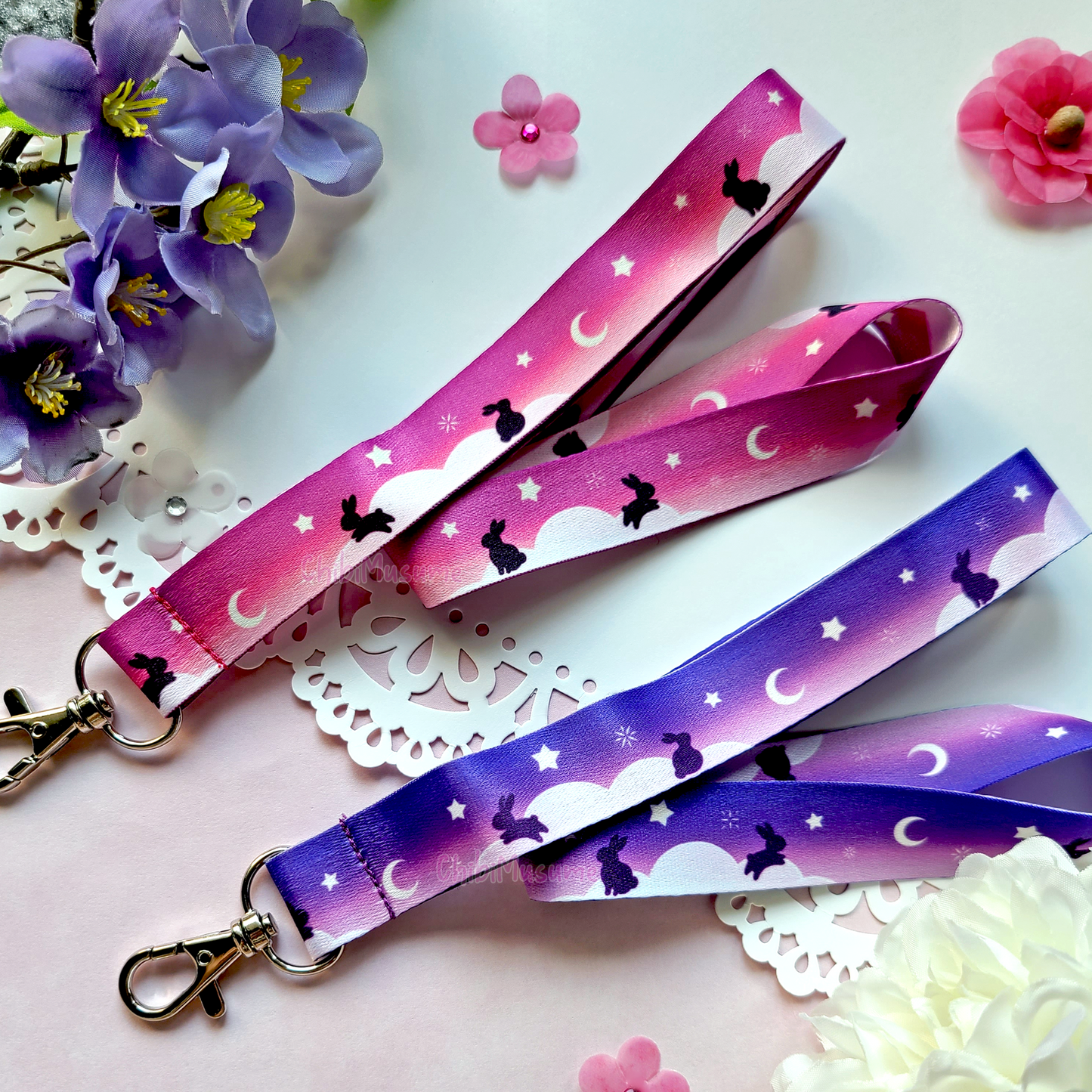 Starry Bunny Lanyard