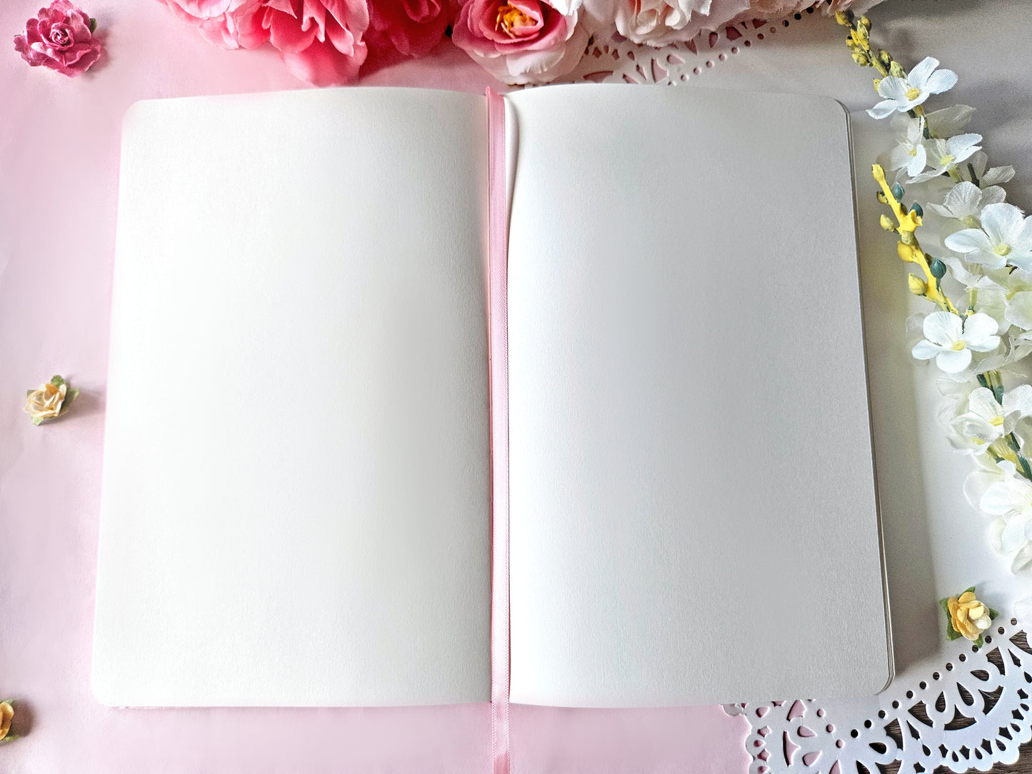 Cat Sakura Leatherette Notebook