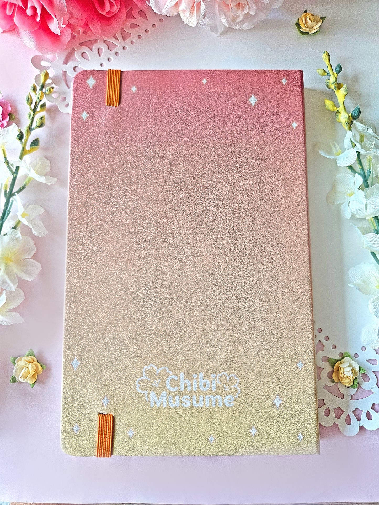 Sleeping Sakura Leatherette Notebook