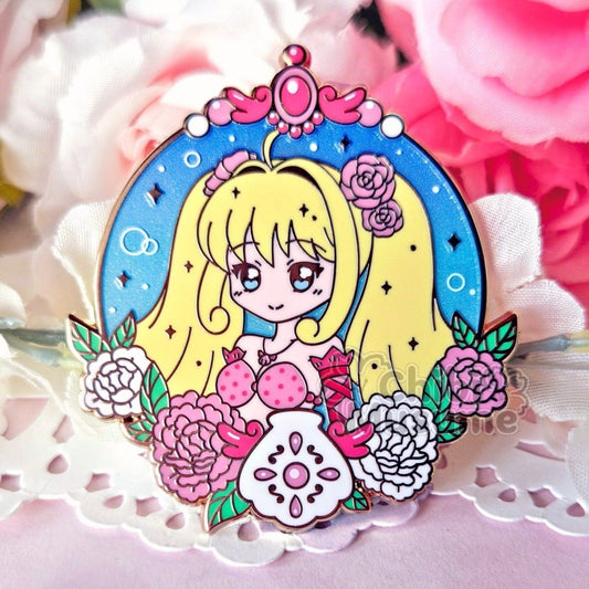 Princess Luchia Floral Frame Enamel Pin