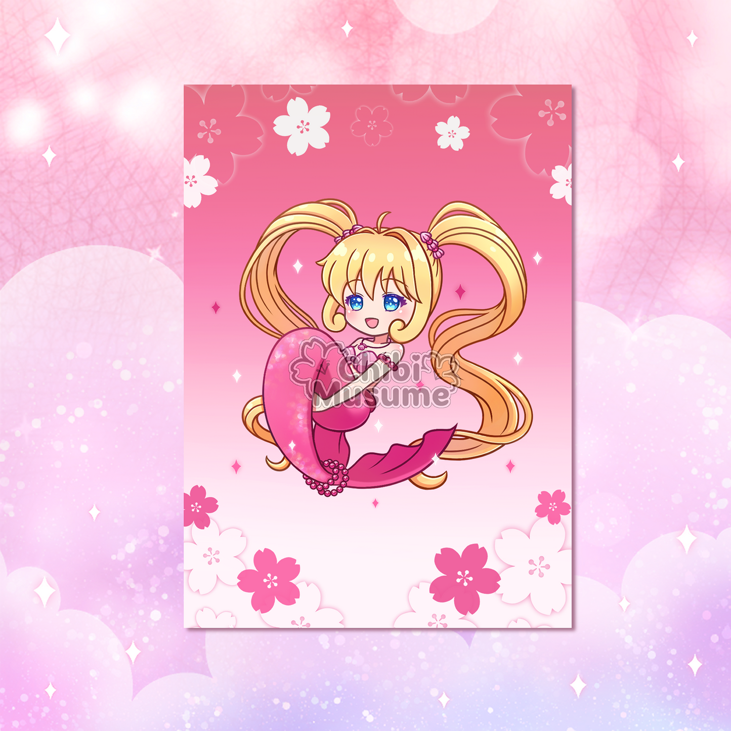 Mermaid Princess 5x7 Art Prints