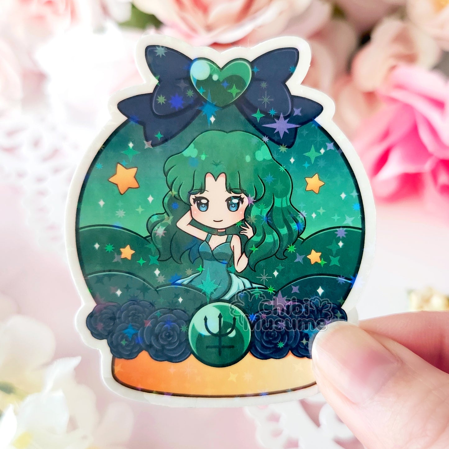Neptune Princess Snow Globe Sticker