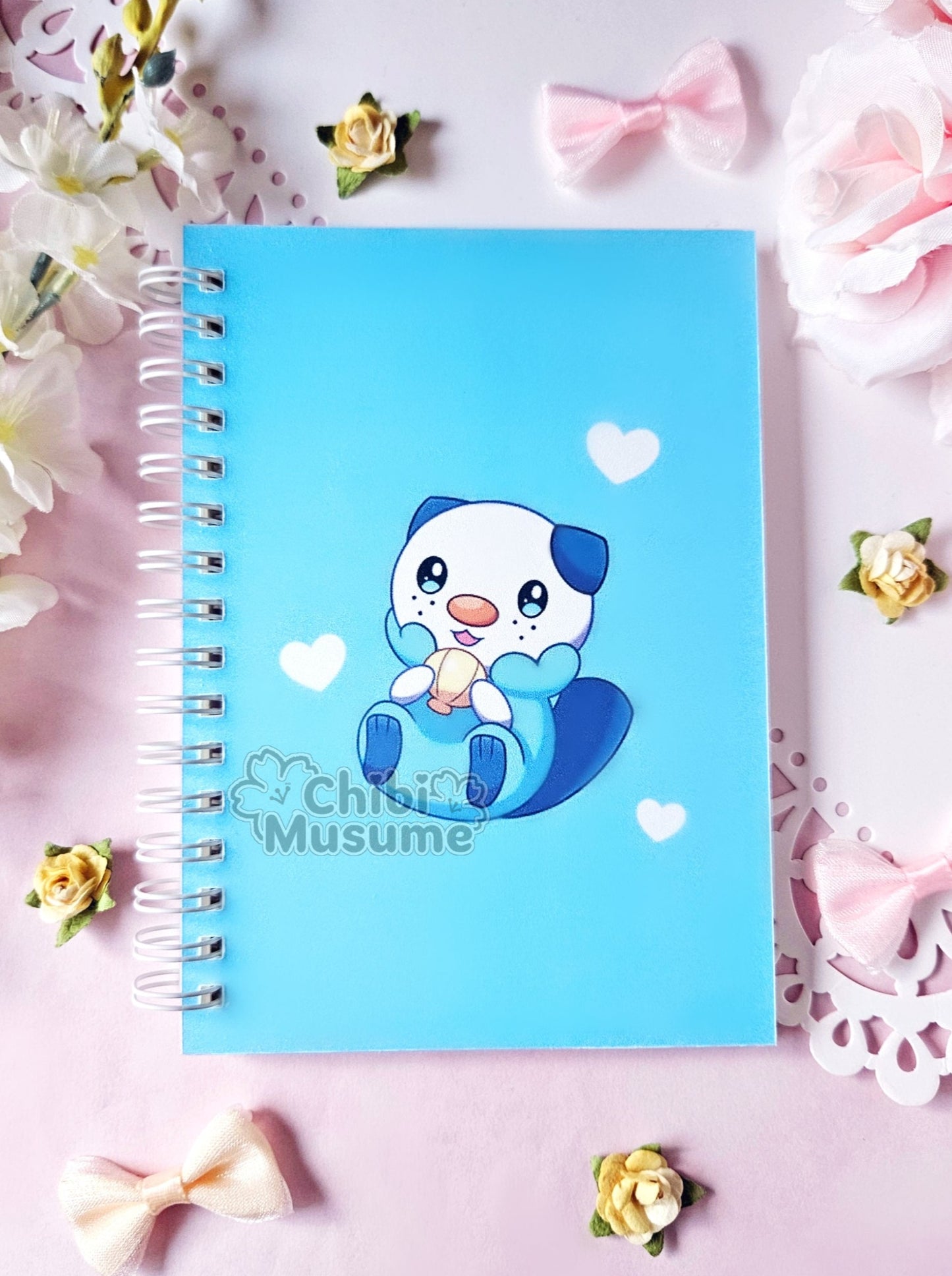 Cute Blue Otter #501 Reusable Sticker Book