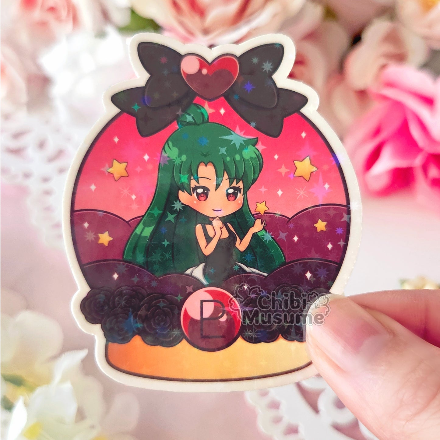 Pluto Princess Snow Globe Sticker