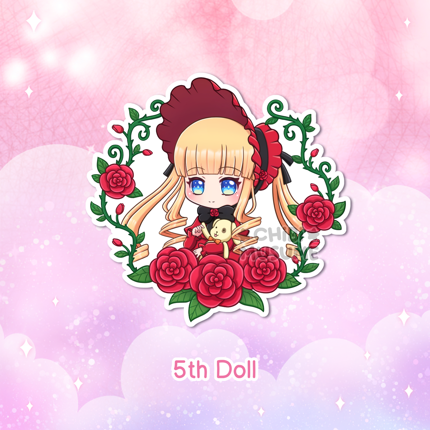 Rose Maiden Holographic Stickers