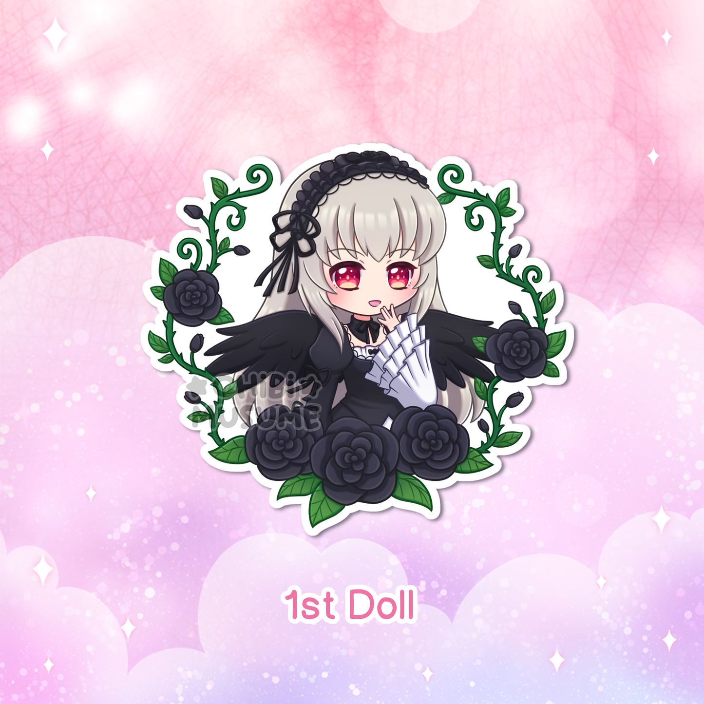 Rose Maiden Holographic Stickers