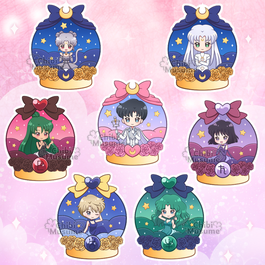 Outer Snow Globe Stickers