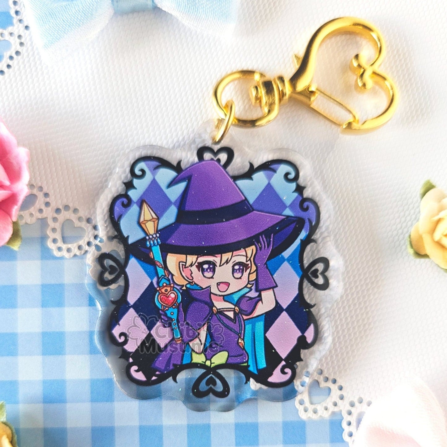 Sugar Rune Witch Vanilla Acrylic Charm