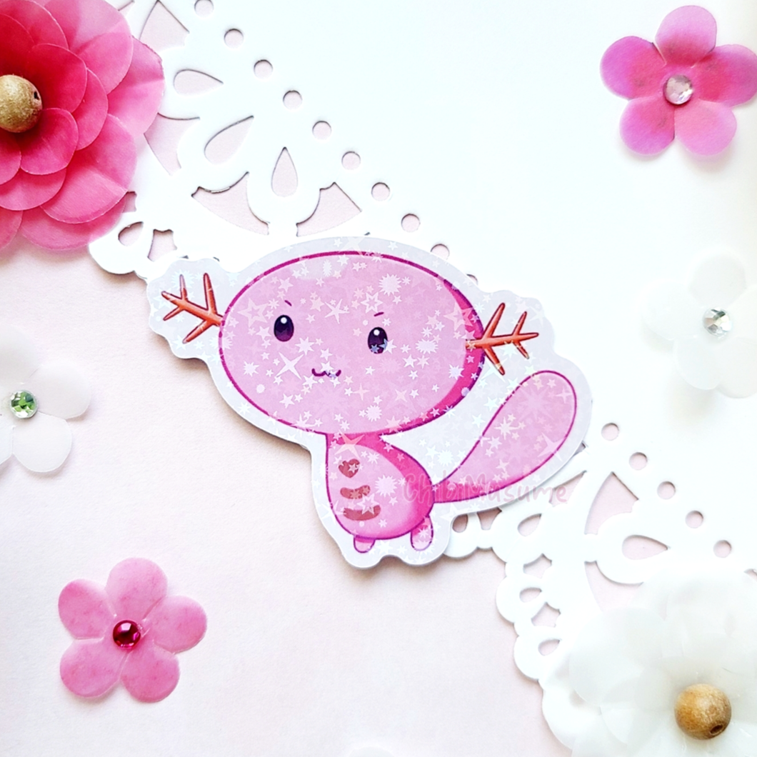 Blue/Pink Axolotl #194 Sticker