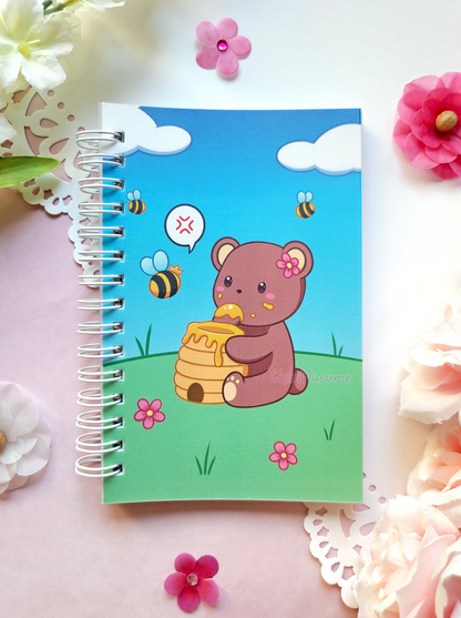 Cute Bear and Bees Reusable Sticker Book