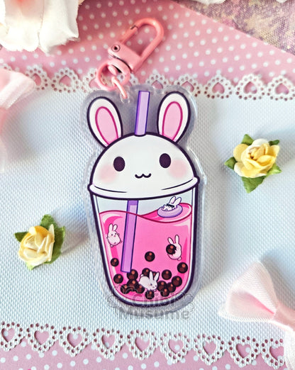 Bunny Bubble Tea Shaker Charm