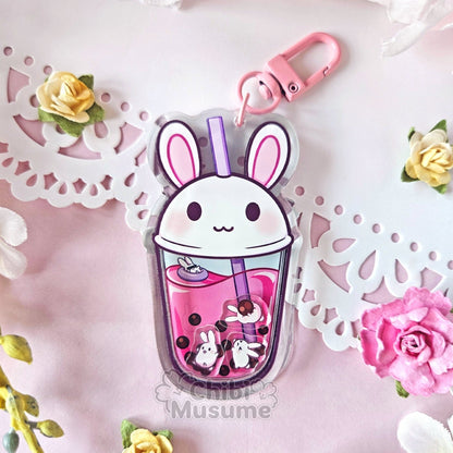 Bunny Bubble Tea Shaker Charm