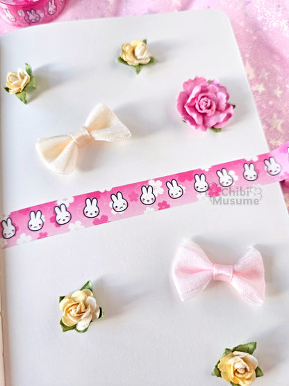 Pink Bunny Rabbit Sakura Washi Tape