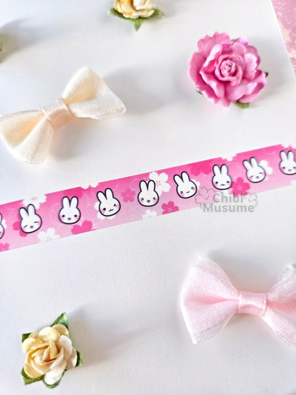 Pink Bunny Rabbit Sakura Washi Tape