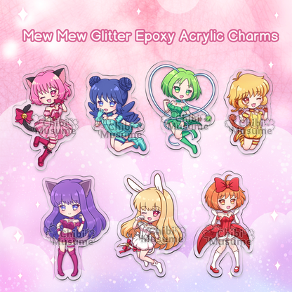 Mew Mew Acrylic Charms
