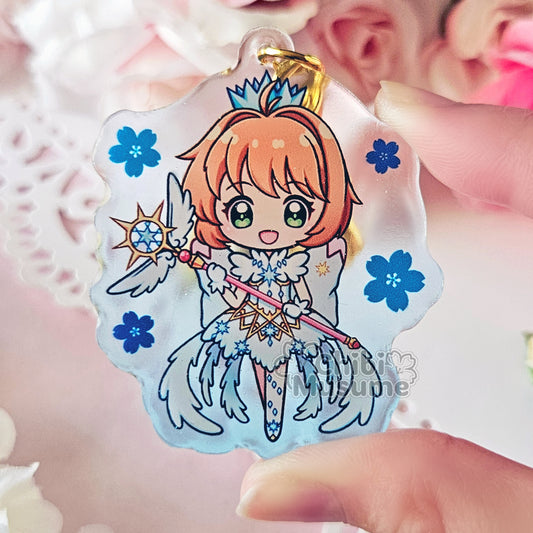 Sakura Clear Dress Acrylic Charm