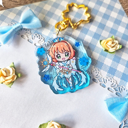 Sakura Clear Dress Acrylic Charm