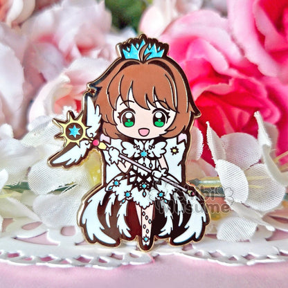 Clear Sakura Opening Dress Enamel Pin