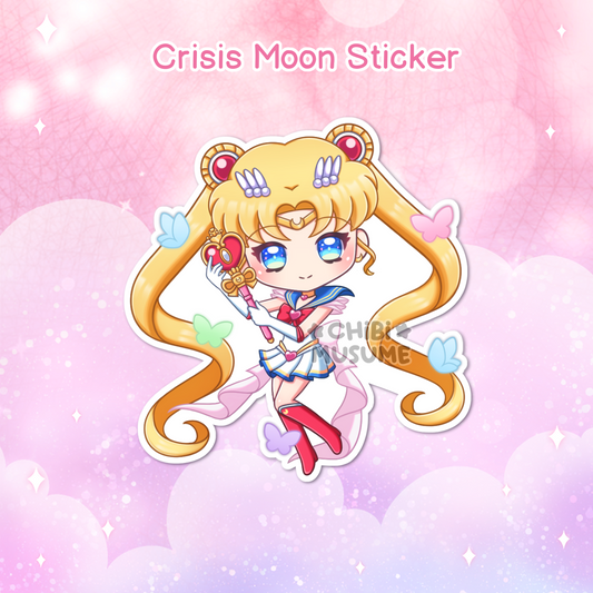 Crisis Moon Holographic Sticker