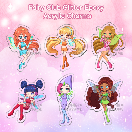 Fairy Club Acrylic Charms