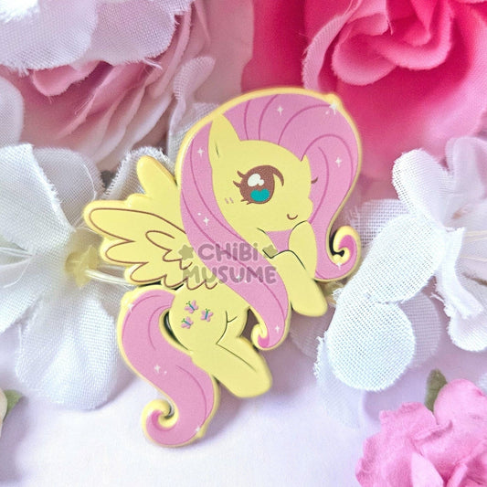 Flutter Dyed Enamel Pin