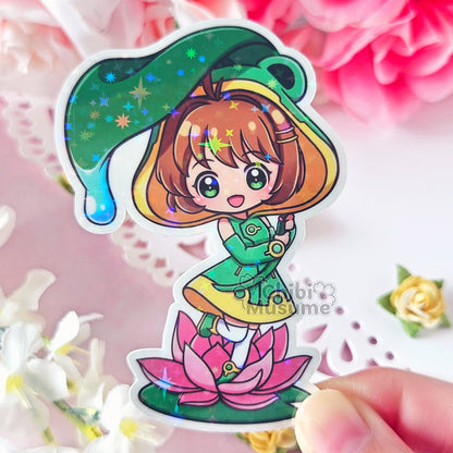 Frog Sakura Sticker