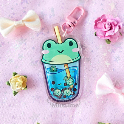 Frog Bubble Tea Shaker Charm