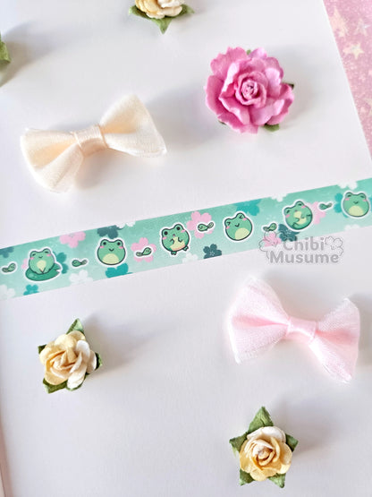 Cute Frog and Tadpole Sakura Washi Tape