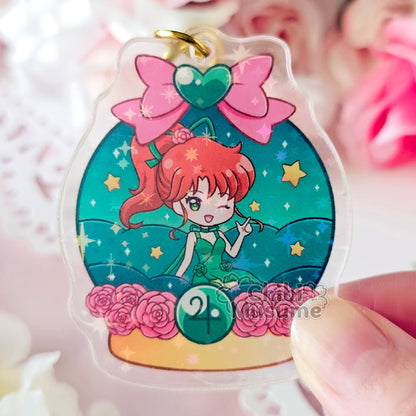 Inner Snow Globe Acrylic Charms