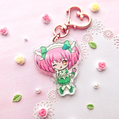 Magical Maiden Clover Acrylic Charm