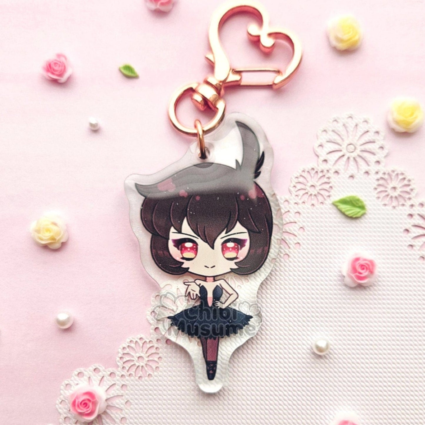 Magical Maiden Raven Acrylic Charm