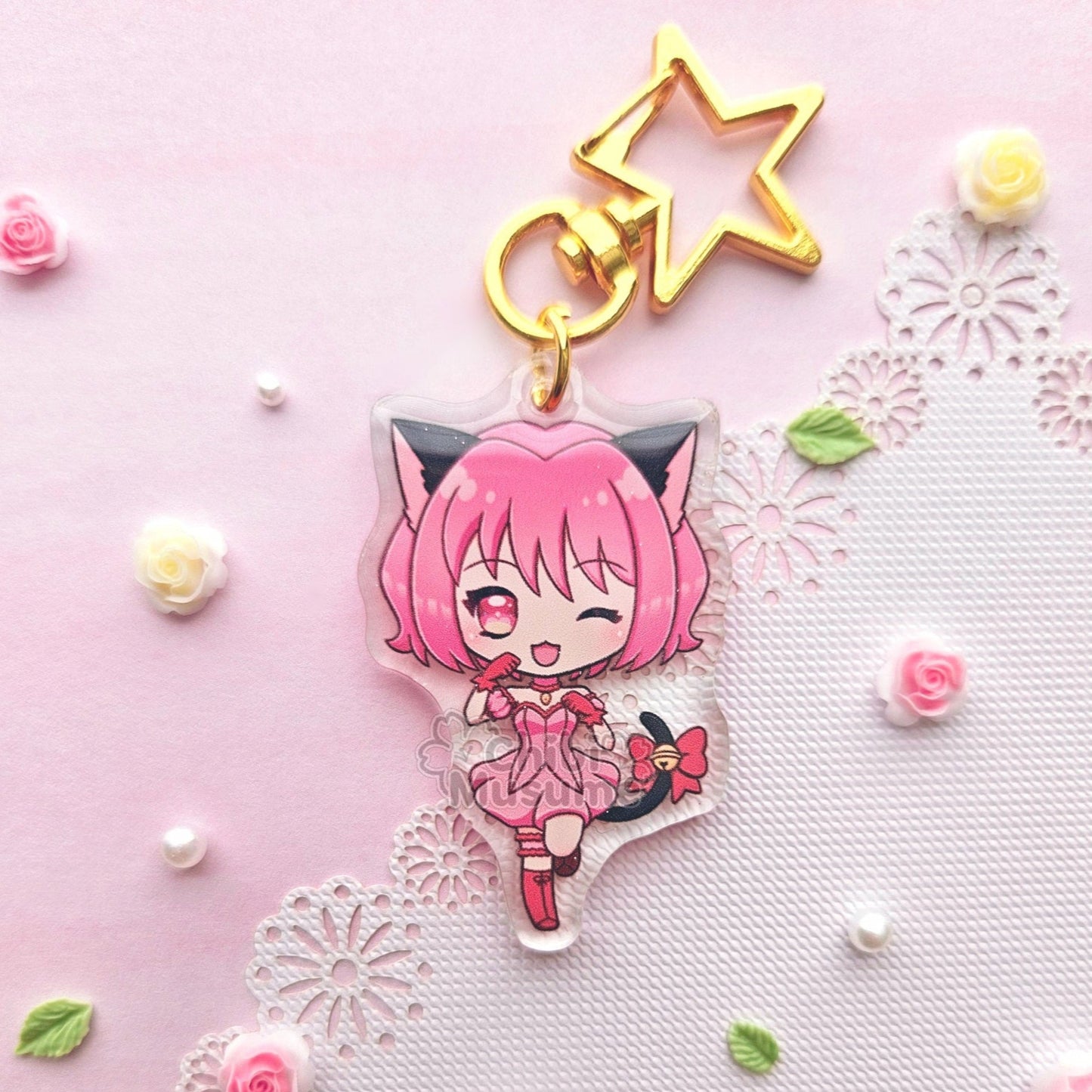 Magical Maiden Strawberry Acrylic Charm