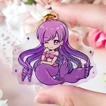 Mermaid Princess Acrylic Charms
