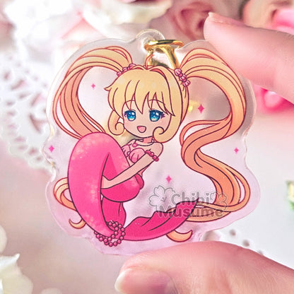 Mermaid Princess Acrylic Charms