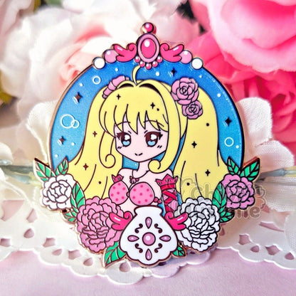 Princess Luchia Floral Frame Enamel Pin